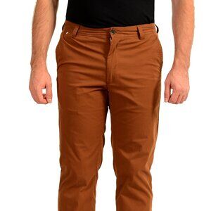 Hugo Boss Men's "H-Kent" Brown Straight Fit Chino Pants US 32/32 IT 32/32